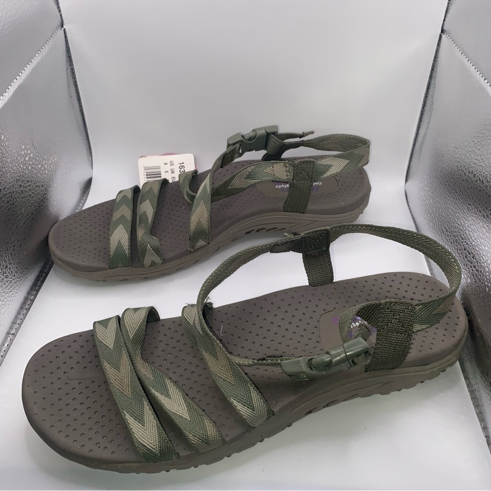 SKECHERS Outdoor Lifestyle Women’s Reggae Beach Beauty Stretch Fit Sandals Sz 8 - Picture 3 of 9